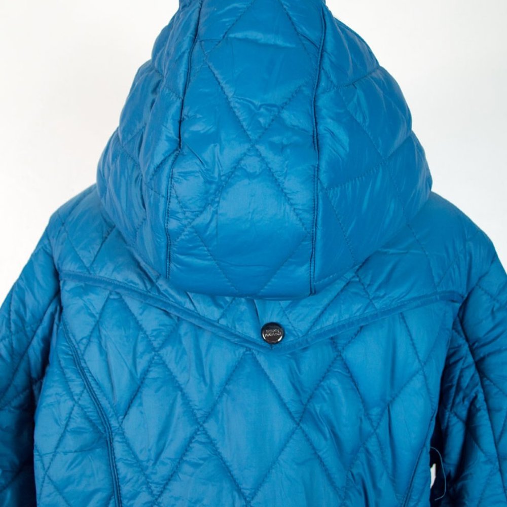 Steve Madden Teal Sherpa Trim Quilted Anorak Coat XL - Picture 9 of 16